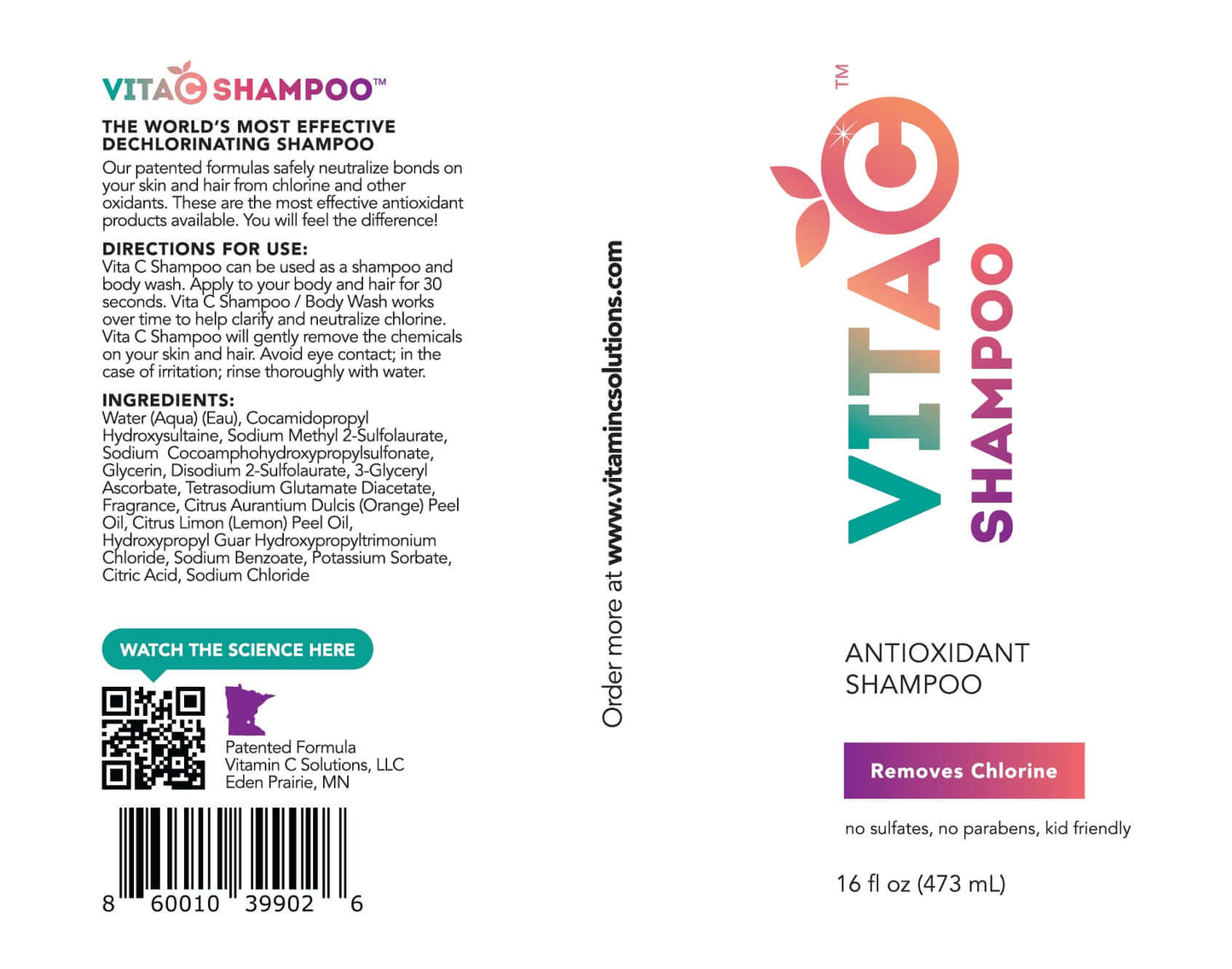 Antioxidant shampoo with Vitamin C