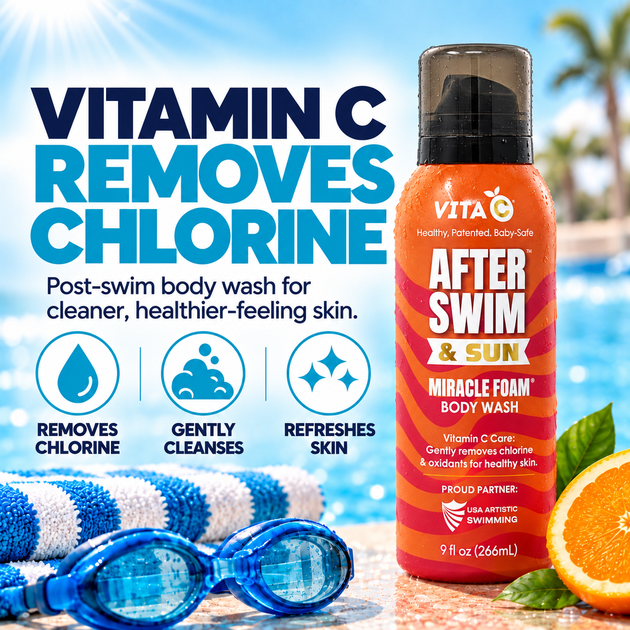Vita C After Swim Miracle Foam Body Wash - wholesale
