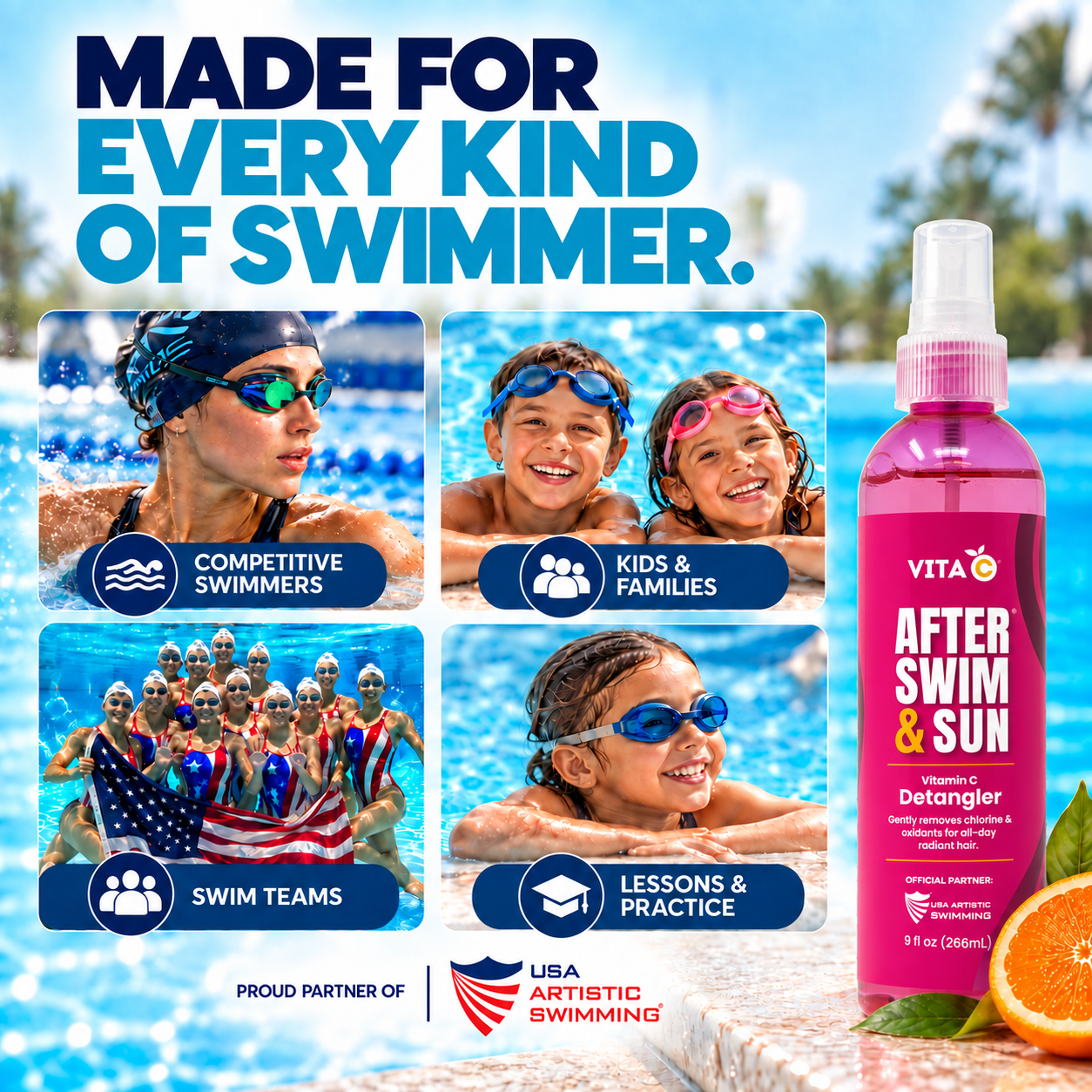 Vita C® After Swim™ Detangler