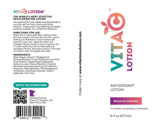 Antioxidant body lotion with Vitamin C