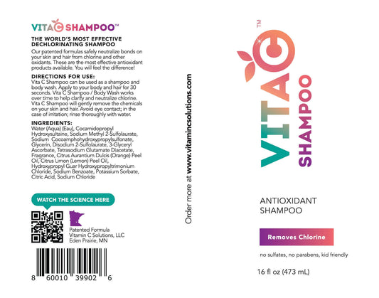 Antioxidant shampoo with Vitamin C